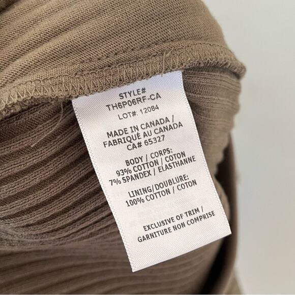 The Range Vital Rib Ribbed Stretch Knit Jogger Pants Utility Olive Green - Picture 9 of 9